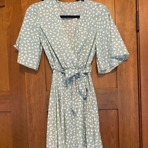 Mint Floral Dress